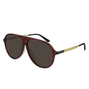 NEW GUCCI GG0829SA SUNGLASSES Havana Aviator Tortoise Gucci